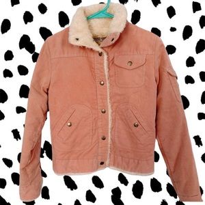 Bubblegum pink corduroy jacket